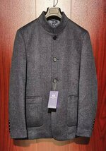 最高峰*定価25万◆イタリア*ローマ発*ROBERT CAVANI/ロベルトカバーニ*最上級バージン‐ウール・100% virgin wool・紳士ジャケット*50/XL灰_画像2