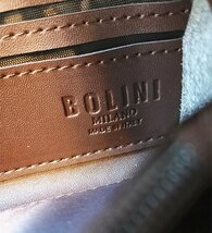 逸品*イタリア製※定価15万◆イタリア・ミラノ発*BOLINI/ボリニ・最上級牛革・クロコダイル*ラウンドファスナー 長財布・茶色_画像5