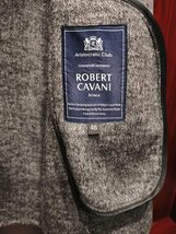 逸品*定価24万◆イタリア*ローマ発*ROBERT CAVANI/ロベルトカバーニ*最高峰・両面カシミア100％・チェスターコート*48/L・灰_画像7