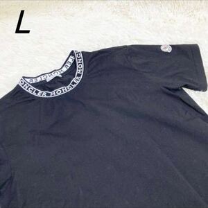 MONCLER モンクレール ロゴTシャツ ラウンドネック 半袖 ブランドロゴ 23SS 2023SS 無地 コットン ブラック 黒 999 メンズ レディース