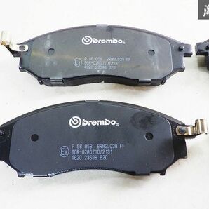 新品!! 未使用!! brembo ブレンボ Z34 フェアレディZ 4POT フロント用 ブレーキパッド パッド 左右セット 黒 ブラック P56 058 即納の画像7