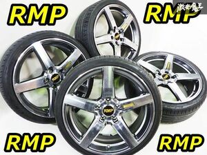 ●RMP製 19インチ 8J ＋45 5H 5穴 PCD114.3 ホイール 4本 ヨコハマ 2020年 225/35R19 タイヤ 4本セット ノア ヴォクシー エスクァイア