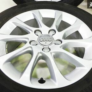 美品!! ●Audi アウディ 純正 16インチ 6.5J +46 PCD112 5穴 5H シルバー系 ホイール 4本セット タイヤ付き 即納の画像4