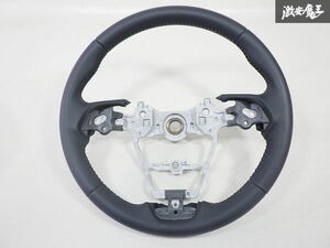 新車外し 美品 MXUA80 MXUA85 AXUH80 AXUH85 80 ハリアー レザー ステアリング ハンドル ホイール GS120-08470 即納