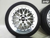 ●BBS LMP071 LM 17インチ 8J ＋35 5H 5穴 PCD114.3 段リム メッシュ ホイール 4本セット タイヤ付き シルビア スカイライン RX-7 RX-8_画像5