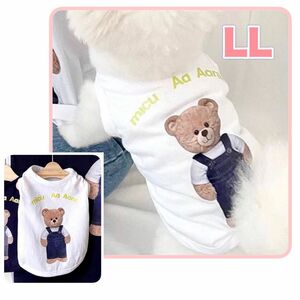 犬 服 犬服 タンクトップ Tシャツ クマ LL 小型犬 春 春夏 夏 秋