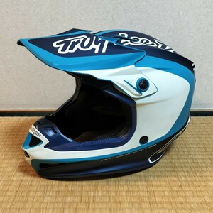 TroyLeeDesigns トロイリーデザイン SE4 POLYACRYLITE HELMET W/MIPS CORSA MARINE 直輸入品 オフロードバイク ヘルメット XLサイズ 中古品