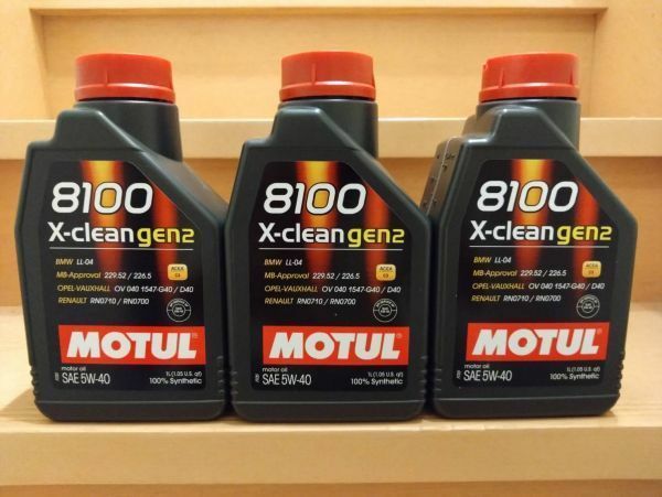 MOTUL モチュール 8100 X-clean gen2 5w40 1L 3缶 3本 エックス クリーン ジェン２ 正規品