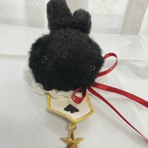 ピンクハウス　うさぎコサージュ　黒