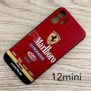 マールボロ フェラーリ iPhone 12 mini ケース F1 Ferrari マルボロ プロスト アレジ シューマッハ スマホ