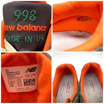 NEW BALANCE × J.CREW (ニューバランス × ジェイクルー) 別注 M998 JC4 スニーカー ローカット コンクリートジャングル US11 29cm USA製 _画像9