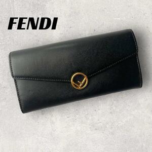 【美品】FENDI　長財布　ブラック　エフイズフェンディ