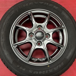 タイヤホイール4本 165/65R13 13×4.00B 45 100 4H 極上 MAXTREK Verthandi 軽自動車