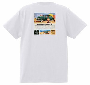 アドバタイジング デソート 2258 白 Ｔシャツ 1942 1941 ダッジ クライスラー モパー アメ車 オールディーズ ロカビリー 戦前