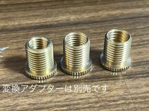 真鍮製 ハンドメイド シフトノブ 用 変換 可能 アダプター ギアノブ 汎用 ネジ山ピッチ 内径M12 P1.25 オリジナル制作などに_画像3