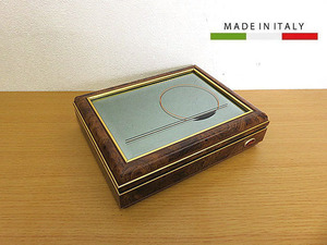 デッドストック品　イタリア製　ミラートップアクセサリーボックス（中）　　小物収納/アクセサリーBOX