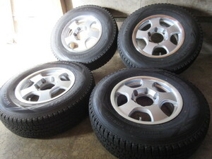 冬用+商用車用set!! BSA MotorSport (15x6+33 6H/139,7) バリ溝(DUNLOP SV01) 195/80R15 107/105L LT 200 ハイエース レジアスエース 他も 