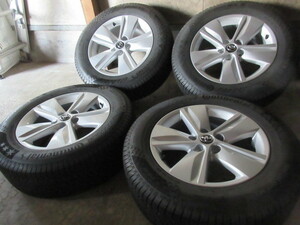 冬用set!! トヨタ 60系 ハリアー 純正 (17x7+39 5H/114,3) バリ溝(Continental NorthContact NC6) 225/65R17 流用にも RAV4 クルーガー 他 