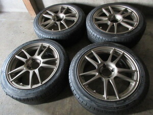 軽量&日本製set!! DIREZZA (ブロンズ) (16x7+43 4H/100) バリ溝(FK ZE914/2021) 205/45R16 ノート Note マーチ NISMO ヤリス アクア 他にも