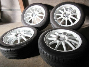 軽量&日本製sportモデルset!! WORK エモーション EMOTION 11R (16x6,5+42 4H/100) バリ溝 195/55R16 アクア ヤリス ノート Note キューブ 