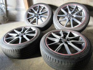 トヨタ プリウス G’S 純正 (GM/P) (18x7,5+50 5H/100) (DUNLOP LEMANS V) 215/45R18 流用も WISH ウィッシュ カルディナ プレミオ オーパ 