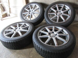 冬用set!! GRASS (18x7+53 5H/114,3) バリ溝(GY ICENAVI 7) 225/50R18 エスティマ C-HR ヴェゼル アテンザ CX-3 CX-30 インテグラ シビック