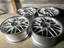 稀少(日本製)モデル4本set!! Weds NOVARIS (18 x8,5 x9,5 +44 5H/114,3) シルビア スカイライン RX-7 クラウン ローレル 180SX アリスト 他_画像6