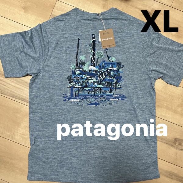【新品】大人気！パタゴニア　キャプリーン　クール　速乾　半袖　Tシャツ　スポーツ　アウトドア　メンズ　XL