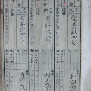 近江彦根藩領出流原村古文書地租関係●明治１３年 地租改正宅地地価帳 ４４丁 下野国安蘇郡 現在の栃木県佐野市 240206 144の画像2