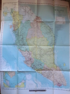 古地図●１９６３年　MALAYA　マレーシア　240215