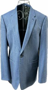 【送料無料】Paul Smith １Bジャケット メンズLサイズ ネイビー 日本製◆ポールスミス　テーラードジャケット 紺 ブレザー 安価処分