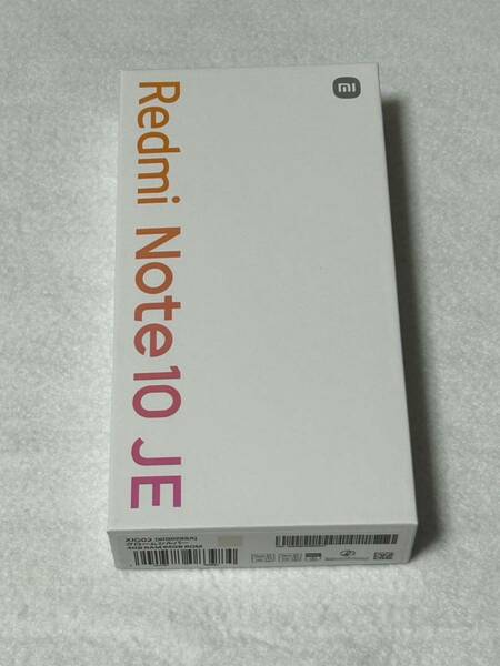 【新品◆送料無料】Redmi Note 10 JE XIG02 6.5インチ メモリー4GB ストレージ64GB クロームシルバー Androidスマホ simフリー 格安処分