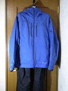 【中古】マムート MAMMUT■SNOW Jacket＆Pants DryTechnology３レイヤー■メンズ スキーウエア■上(ASIA XLサイズ) 下(ASIA Lサイズ)セット