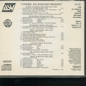 即決CD Under An English Heaven イギリス音楽 ヴォーン・ウィリアムズ,エルガー,ディーリアス,グレインジャー,ホルスト,アーサー・ブリス,の画像2