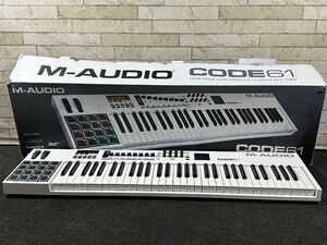 2●〇 M-AUDIO CODE61 MIDIキーボードコントローラーパッド ホワイト 〇●