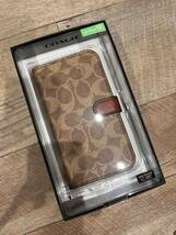 新品　COACH iPhone13 手帳型カバー シグネチャー　コーチ_画像2