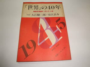 ☆岩波ブックレットN0.39《対談・大江健三郎/安江良介:「世界」の40年(戦後を見直す,そして,いま)》☆送料130円,平和,ノーベル賞,収集趣味