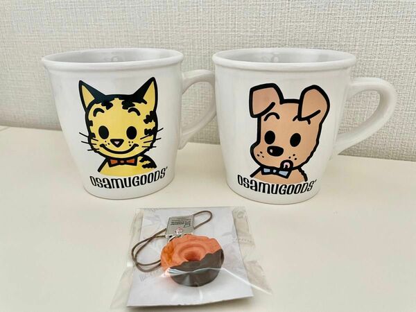 ミスタードーナッツ ミスド マグカップ ペア オサムグッズ チョコファッション ストラップ ミニチュア 白 レトロ 犬 猫 ネコ