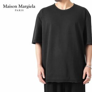 HA819 Maison Margiela メゾンマルジェラ オーバーサイズ カットオフ 半袖Tシャツ sizeM black S50GC0668 S23883