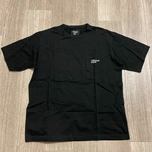 HA825 送料185円 UNIversal FORM S/S POCKET Tee Bio-fusion TM ORGANIC COTTON sizeM black UF221TS-03 半袖Tシャツ 胸ポケット