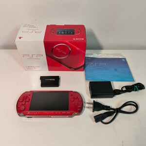 【美品】SONY プレイステーションポータブル PSP 3000 レッド