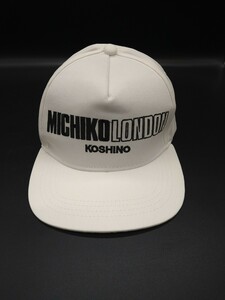 未使用　MICHIKO LONDON KOSHINOミチコロンドンコシノ キャップ　CAP 帽子　白　