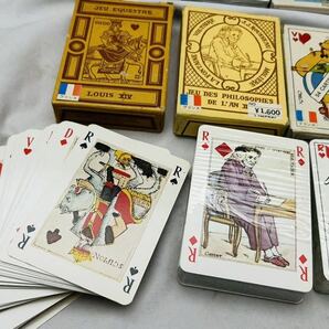 フランス トランプ カードゲームまとめ売１３点/ヴィンテージ HUGO JEU MYTHOLOGIQUE BRIDGE POKER CANASTA他 の画像5