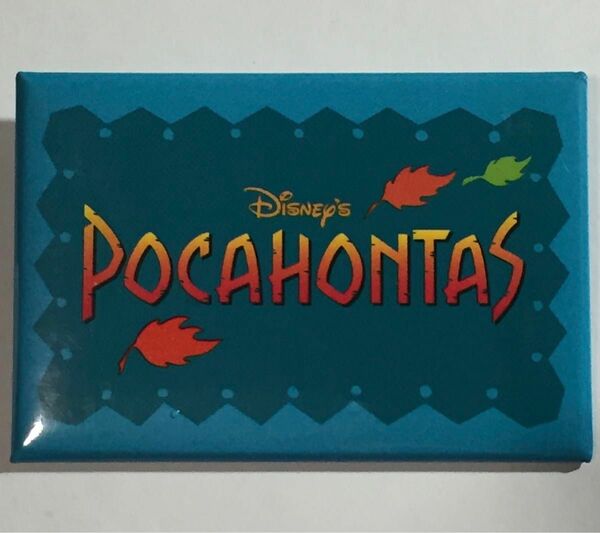 ポカホンタス Pocahontas ティスニー US 缶バッジ 8cm x 5.4cm