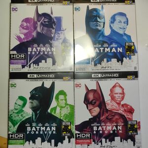 バットマン (4K ULTRA HD+デジタルリマスター ブルーレイ) マイケルキートン 4作品セット　新品未開封