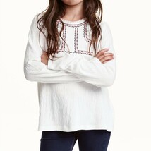 H&M シワ加工 トップス 長袖 140cm_画像1