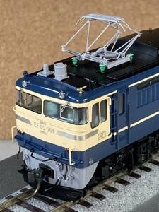 美品・天賞堂・HO・EF65 501号機・JR東保存機仕様(Hゴム・モニター屋根黒色・列車無線装備) カンモーター＆FW・本店店頭限定販売品