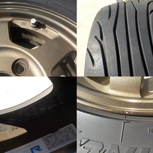 60220 ZEK1 Z☆★良品 TE37 レイズ ボルクレーシング 13インチ5J OFF35 PCD100 4H タイヤ要交換155/65R13★軽自動車ヴィヴィオ ミラ アルトの画像5