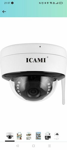 ICAMI 防犯カメラ 屋外 ワイヤレス 監視カメラ SDカード録画
