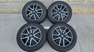 165/70R14 タイヤホイール 4本 5.5J +38 PCD100 トーヨー SD-7 22年製